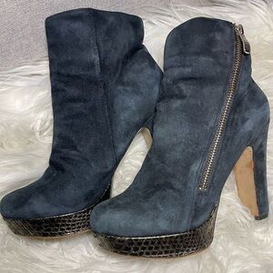 Vince Camuto Jerra Black Suede Heeled Boots